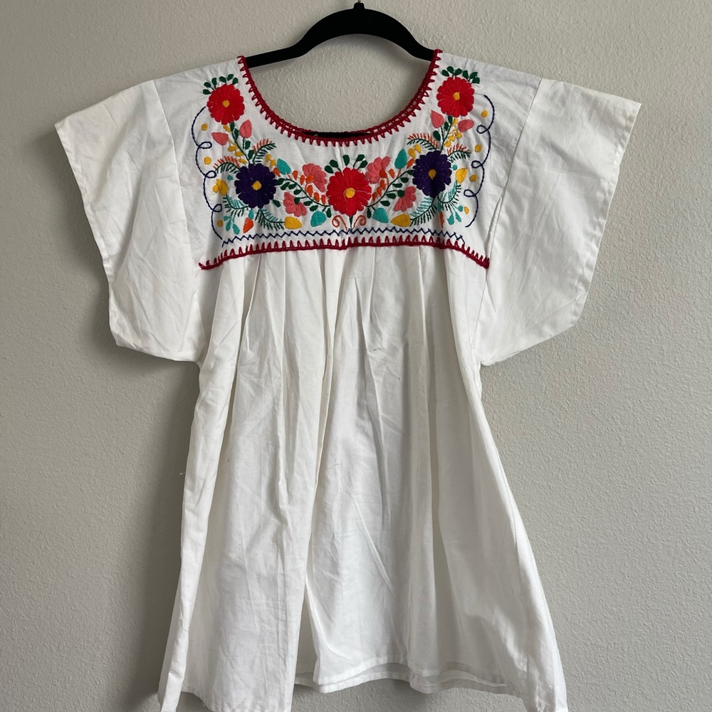 Embroidered Floral Top